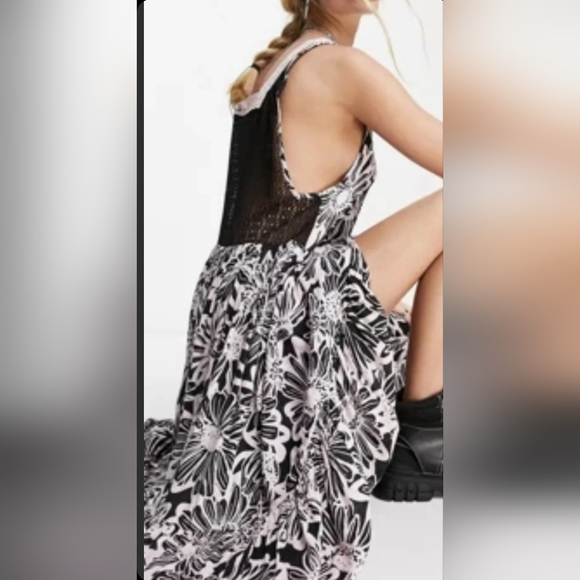 Free People Tiers For You Maxi Dress Daisy Sz XS - Picture 3 of 3